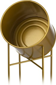 KOVOVÝ KVETINÁČ SO STOJANOM GOLDEN 75X21 CM ZLATÁ