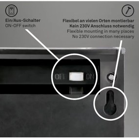 Briloner 3133015 - LED Solárne nástenné svietidlo LED/2W/3,7V IP44 3000K