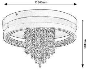 Rabalux 71352 - LED stropné svietidlo MARIBELL 20W/230V 3000/3500/4000K pr. 30 cm