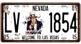 Ceduľa značka Nevada 30,5cm x 15,5cm Plechová tabuľa