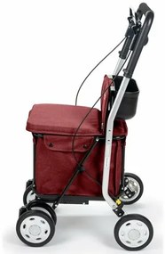 Carlett Senior Comfort nákupná taška na kolieskach 29 l, rubínová
