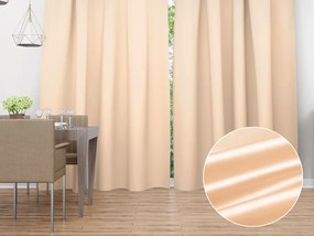 Biante Saténový záves LUX-L046 Béžový 140x140 cm