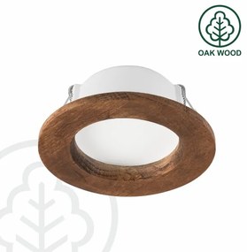 LED Podhľadové svietidlo WOODY SPOT LED/5,5W/230V 4000K čerešňa Ø10 cm