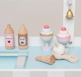 Detský drevený stánok predajňa zmrzliny