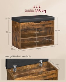 Botník so sedením LHS020K03