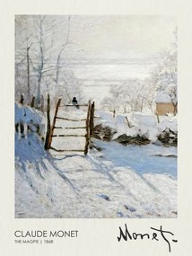 Obrazová reprodukcia The Magpie (1868), Claude Monet