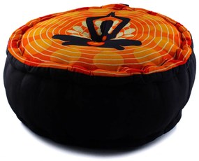 Dini Meditačná taburetka, jogínska, vysoká, oranžová