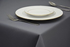 Dekorstudio Obrus na stôl - tmavo sivý Rozmer obrusu (šírka x dĺžka): 140x220cm