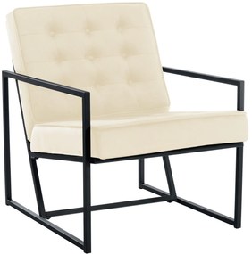 Design-Shop Kreslo Avon lounger - zamat - Krémová