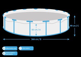 Marimex | Bazén Marimex Florida 3,66x0,99 m bez príslušenstva - motív RATAN | 10340213