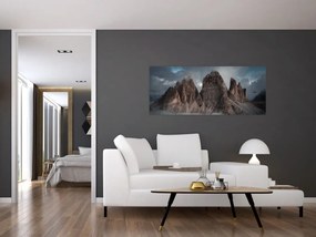 Obraz - Tri Zuby, Talianske Dolomity (120x50 cm)