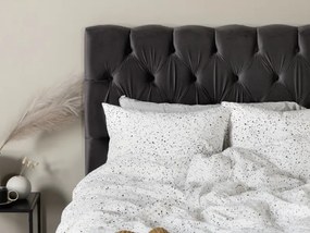 Vansbro 120 polohovateľná boxspring posteľ sivý zamat čelo Sarna
