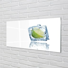 Obraz na skle Na kocky ľadu vápno 100x50 cm