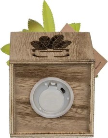 Umelá rastlina v kvetináči s LED osvetlením 7,5x15 cm