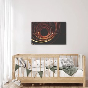 Obraz abstraktných liniek (90x60 cm)