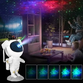 LED RGB projektor LED/5W/5V astronaut + diaľkové ovládanie
