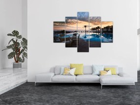 Obraz - Resort pri mori (150x105 cm)