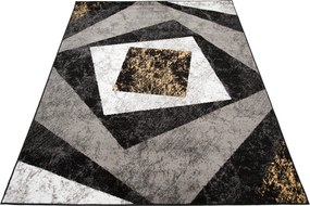 TA Koberec K855G BLACK CHEAP PP EYM Sivý Obdĺžnikový Rozmer: 60x100 cm