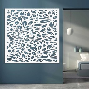 SENTOP | Moderný drevený vyrezávaný panel na stenu, kvetinová 3D dekorácia | SENTOP HDF0285