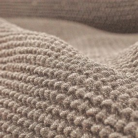 Super strečové poťahy NIAGARA oriešková kreslo s drevenými rúčkami (š. 50 - 80 cm)