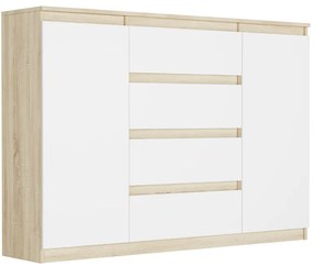 Priestranná komoda R-140-S4 - rôzne farebné prevedenia biela