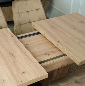 Jedálnský rozkladací stôl ARES hnedý/čierny dub- vintino.sk