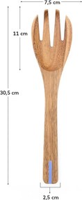 Drevený šalátový príbor Zairin – Kave Home