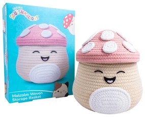 Béžový látkový detský kôš na hračky ø 23x22 cm Fizz Malcolm – SQUISHMALLOWS