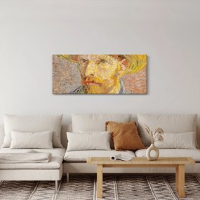 Obraz - Vincent van Gogh, Self-Portrait with a Straw Hat (The Potato Peeler), reprodukcia (120x50 cm)