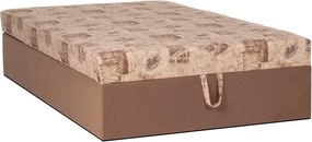 Polohovacia posteľ Alex140cm, hnedá (č.213/49 , matrace A do 90 kg)