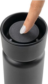 Čierny termo hrnček z nehrdzavejúcej ocele 650 ml Singles – Zone