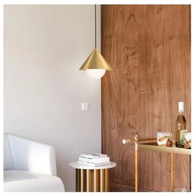 Alora Mood ALM-REMYCK-P-GD - Závesné svietidlo REMYCK na lanku 1xE27/60W/230V pr.34,3cm zlaté