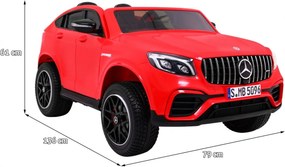 Ramiz Mercedes GLC 63S detské auto Červené SUV + pohon 4x4