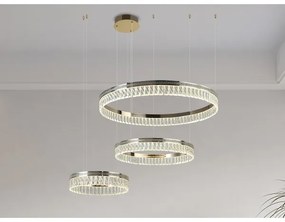 Stlmiteľný LED krištáľový luster na lankách THALIA LED/120W/230V 3000-6000K + diaľkové ovládanie