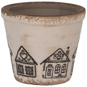 Kvetináč s perníkovými chalúpkami Gingerbread Bliss XS - Ø 8*7 cm