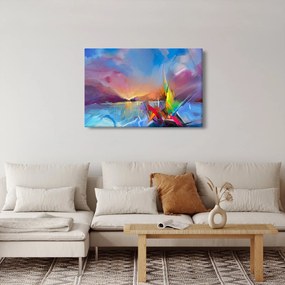 Obraz - Západ slnka (90x60 cm)