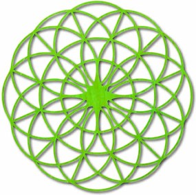 Čarovná drevená mandala na stenu - Kruhy I priemer FI 50, 60, 70, 80, 90, cm: Preglejka - Biela farba Rozmer 50 cm 3963-49697 PR0339
