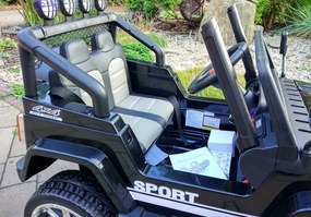 LEAN CARS Elektrické autíčko Jeep S2388 čierne 4x45W