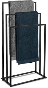 Dekorstudio Vešiak na uteráky 3-ramenný - čierny