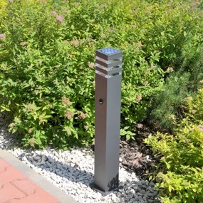 Vonkajšia lampa so senzorom TEKSAS 1xE27/12W/230V IP44 74 cm antracit