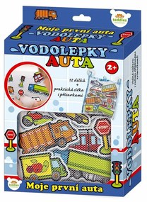 Teddies Sada penových vodolepiek Autá, 12 ks, 19 x 27 x 5 cm