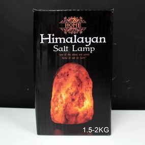 Himalájska soľná lampa s dreveným podstavcom 1.5-2kg