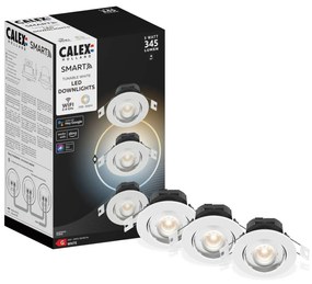 Calex Smart Downlight svietidlo, CCT biela 3 kusy