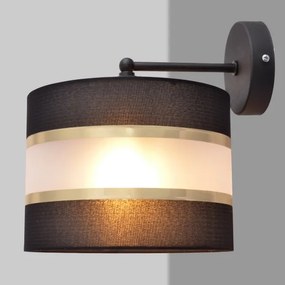 Nástenná lampa HELEN 1xE27/15W/230V čierna/zlatá