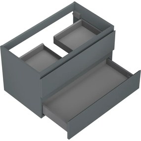 Mexen Orio, kúpeľňová skrinka 80 cm, 2 zásuvky, grafitová matná, 91A10-08047-2-BFF66