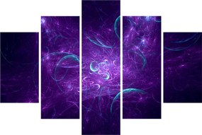 Obraz modernej modrej abstrakcie (150x105 cm)