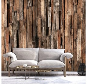 Artgeist Fototapeta - Wooden Curtain (Brown) Veľkosť: 100x70, Verzia: Premium