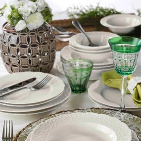 Jedálenská súprava 24 ks biela/porcelán