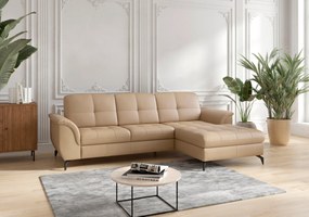 XXXLutz ROHOVÁ SEDAČKA, textil, koža, cappuccino Sit & More - Sedačky - 000144016351