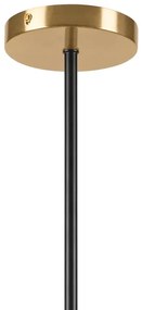 Luster na tyči GEORGIA 5xG9/5W/230V zlatá/dymová béžová